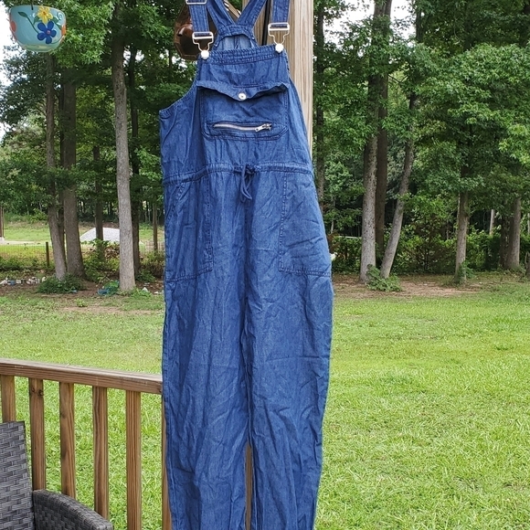 𝅺Dollhouse soft denim overalls medium EUC - Picture 3 of 12